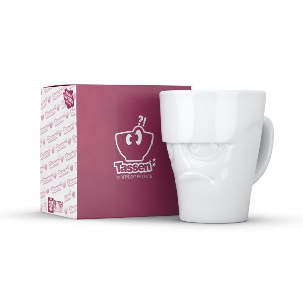 Порцелянова чашка з ручкою із серії емоційного посуду подарункова від бренду Tassen "Я сердитий" 350 мл, фото 1