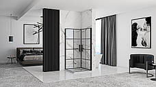 Душевая кабина REA RUBIK BLACK MAT 90Х90, фото 3
