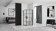 Душевая кабина REA RUBIK BLACK MAT 90Х90, фото 3