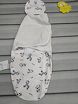 Пелюшка кокон на липучках + шапочка 0-3м