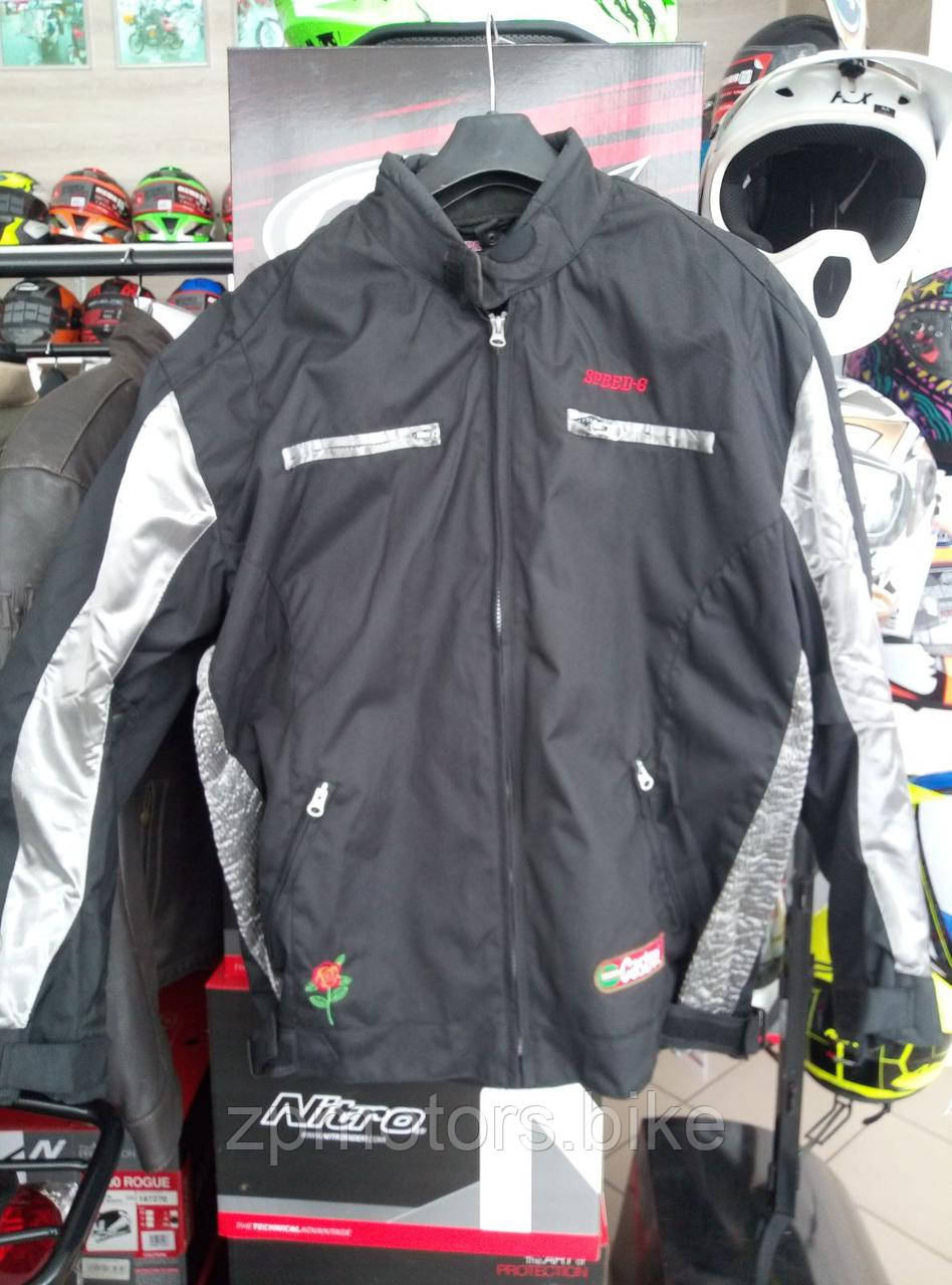 Мото куртка, куртка SPEED GEAR чорна XXL tk419