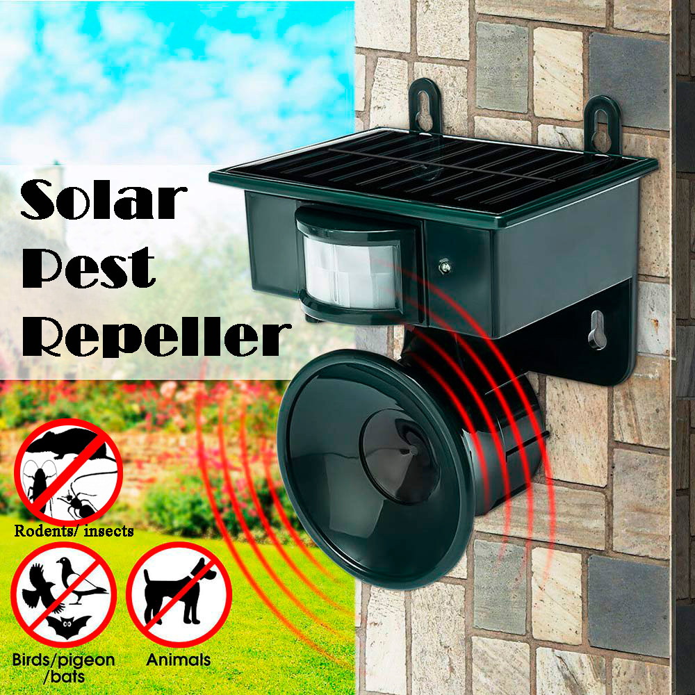 Ультразвуковий відлякувач гризунів та комах "Solar Pest Repeller NY 2002", ультразвук для собак, птахів