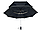 Чоловіча парасоля напівавтомат у два складання від фірми "Fiaba", чорна, код F0200-1 Fiaba, фото 4