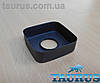 Великий квадратний декоративний чорний фланець CUBE 60x60х20 black d 25 мм (3/4") чашка, розета ThermoPulse, фото 6