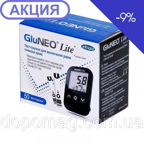 Тест-смужки GluNeo Lite (ГлюНео Лайт), 50 шт., фото 1