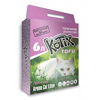 Kotix (Котикс) Tofu - Наполнитель соевый для кошачьего туалета с ароматом (лаванда) 6 л