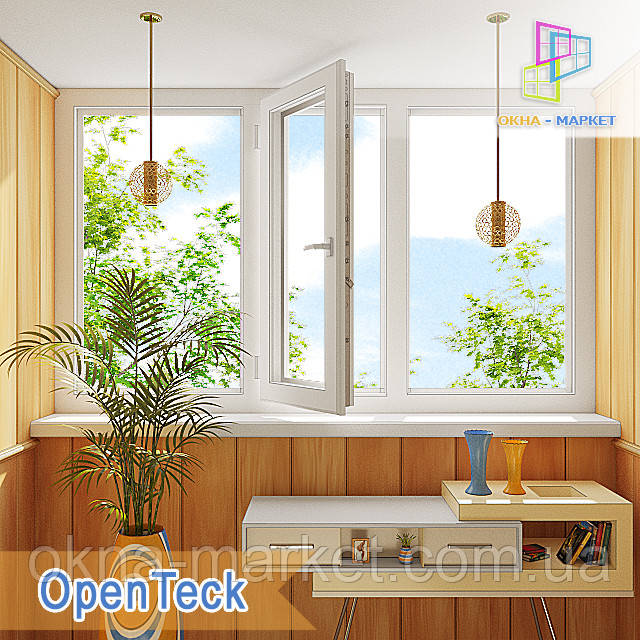 Трьохстулкова лоджія Openteck Київ ціни ➜™ Вікна Маркет Трьохстулкова лоджія Openteck Київ ціна ➜™ Вікна Маркет