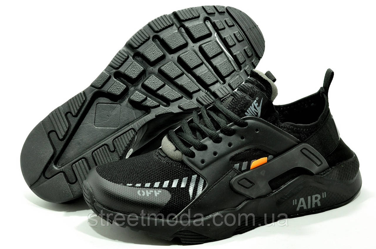 Кросівки чоловічі в стилі Найк Huarache OFF White Чорний