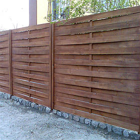 Дерев'яний паркан LNK "Плетений горизонтальний" 2000х2000 мм. (ДПЗ-3)