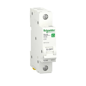 Автоматичний вимикач RESI9 Schneider Electric 32 А, 1P, крива С, 6 кА