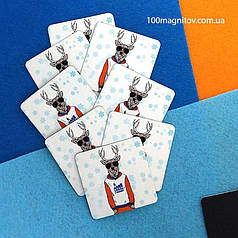 Магнітики на холодильник. Розмір 55х55 мм