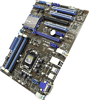 Материнська плата ASUS P8B75-M LX, s1155 Intel B75 +планка, фото 1