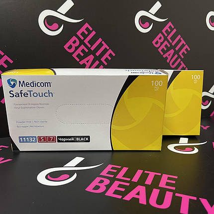 Чорні рукавички в тату салони Медиком S, фото 1