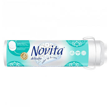 Диски ватні косметичні NOVITA Delicate 100 шт