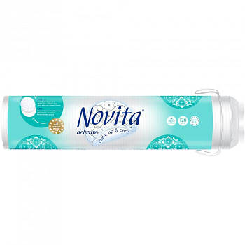 Диски ватні косметичні NOVITA Delicate 120 шт