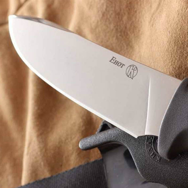 Нож фиксированный Кизляр Енот (длина: 230мм, лезвие: 106мм), черный, ножны пластик - фото 4 - id-p1565708499