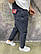 Джинсы мужские темно-серые MOM 5095/1208 | Джинсовые мужские штаны МОМ ЛЮКС качества, фото 2