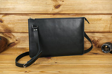 Чохол для MacBook Дизайн №44 з натуральної шкіри колір Чорний