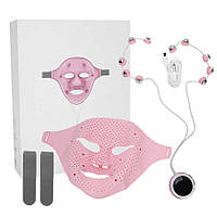Електрична силіконова мікрострумова маска IMETE для обличчя. Маска міостимулятор проти зморщок