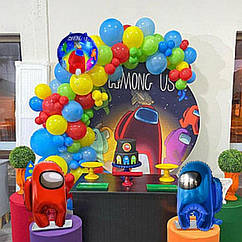 Набір кульок для композиції Among Us Різнобарвний