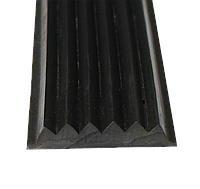 Тактильная резиновая лента 30х5 мм черная