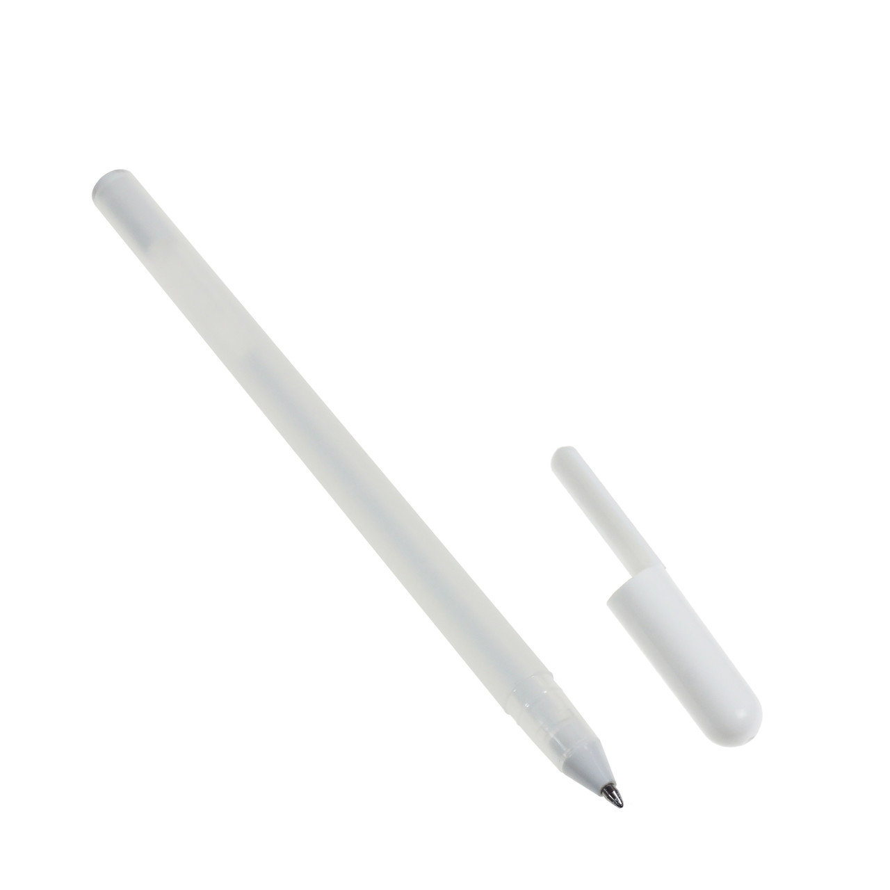 Ручка гелева Supretto 0,8 мм, біла (Арт. 7396)