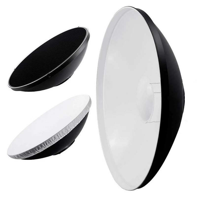 Портретна тарілка з сотами та дифузором Visico RF-700W-Kit (70см) White, фото 1