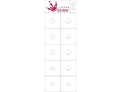 Трафарети для аерографії на нігтях, Sharn 012