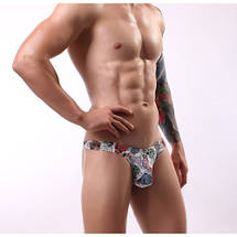 Чоловічі стрінги з черепами Dion XL, фото 4