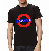 Літня чоловіча футболка з принтом UNDERGROUND