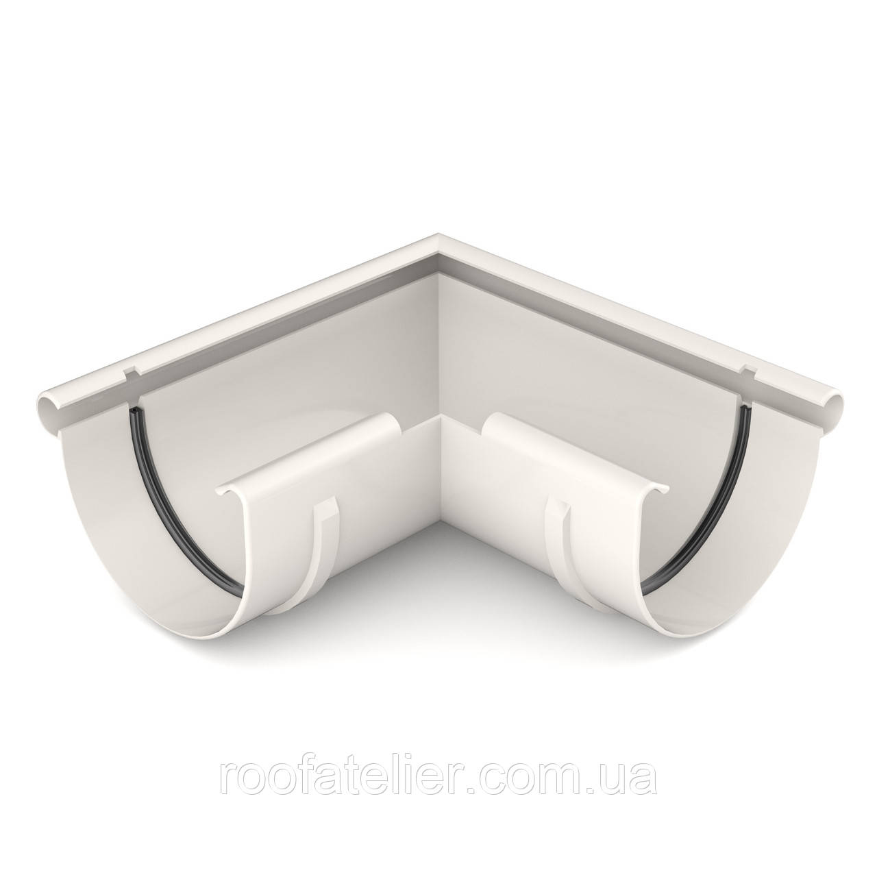 Кут зовнішній 90° ПВХ BRYZA / БРИЗА 125мм білий Польща