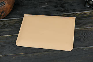 Шкіряний чохол для MacBook Air 13" (2018-2021) Дизайн №35, натуральна шкіра Grand, колір Бежевий, фото 4