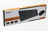 Комплект (клавіатура, миша) A4Tech KR-8572 Black USB, фото 3