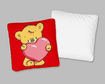 Декоративна подушка для сублімації з принтом "День Св. Валентина" 35х35см  SV22_34