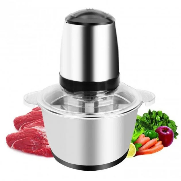 Кухонний подрібнювач для м'яса, овочів і фруктів 2 л Food processor Лучшая цена