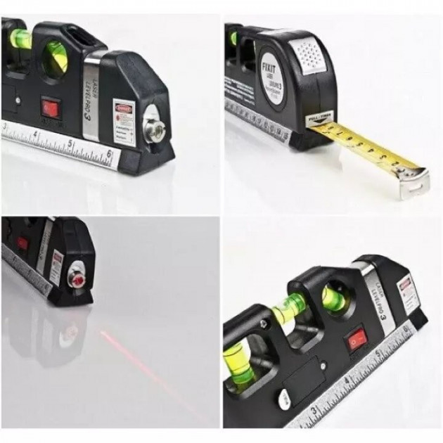 Лазерний рівень нівелір Fixit Laser Level PR0 3 з рулеткою Лучшая цена