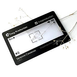 Візитки на прозорому пластику