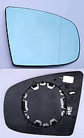 Стекло (вкладыш, зеркальный элемент) правого зеркала голубой BMW X6 e71 (БМВ Х6 е71) (2 контакта)