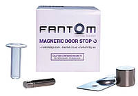 Дверной стопор напольный магнитный Fantom Premium прозрачный