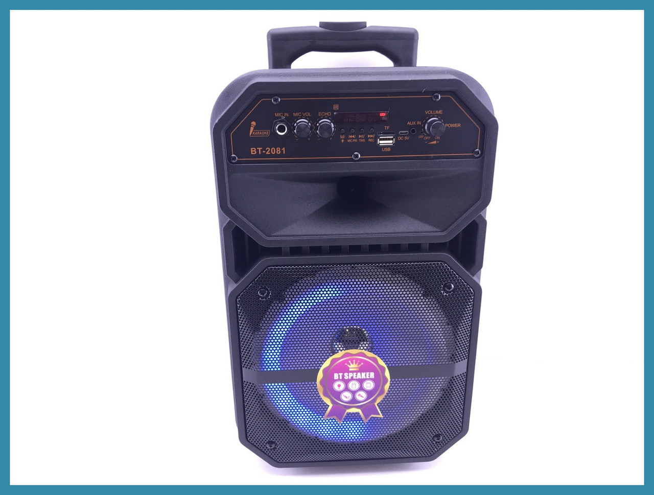 Переносна колонка міні Bluetooth BT-2081A, 20W з мікрофоном, фото 1