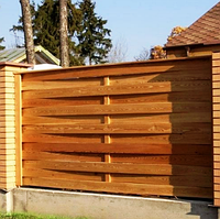 Деревянный забор LNK "Импрегнированный горизонтальный плетенка" 2000х1500 мм. (ДИЗ-3)