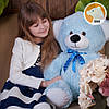 Плюшевий ведмедик Томмі, 70 см, блакитний, фото 2