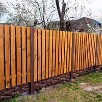 Деревянный забор LNK "Импрегнированный вертикальный штакетник" 2000х1700 мм. (ДИЗ-4)