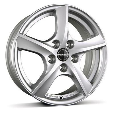 Borbet TL2 R16 W6.5 PCD5x112 ET50 DIA57.1 Brilliant Silver