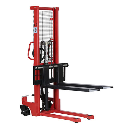 Штабелер гідравлічний 2.0т, висота підіймання 85-1600 мм, вила 1150*330-830 мм, PU ролики, під європалети, фото 1