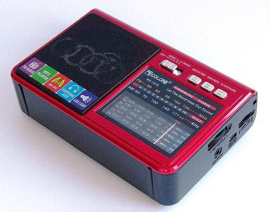 Акумуляторний FM радіоприймач з ліхтариком Golon RX-1315, фото 3