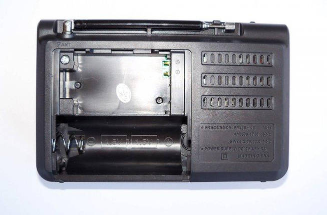 Акумуляторний FM радіоприймач з ліхтариком Golon RX-1315, фото 4