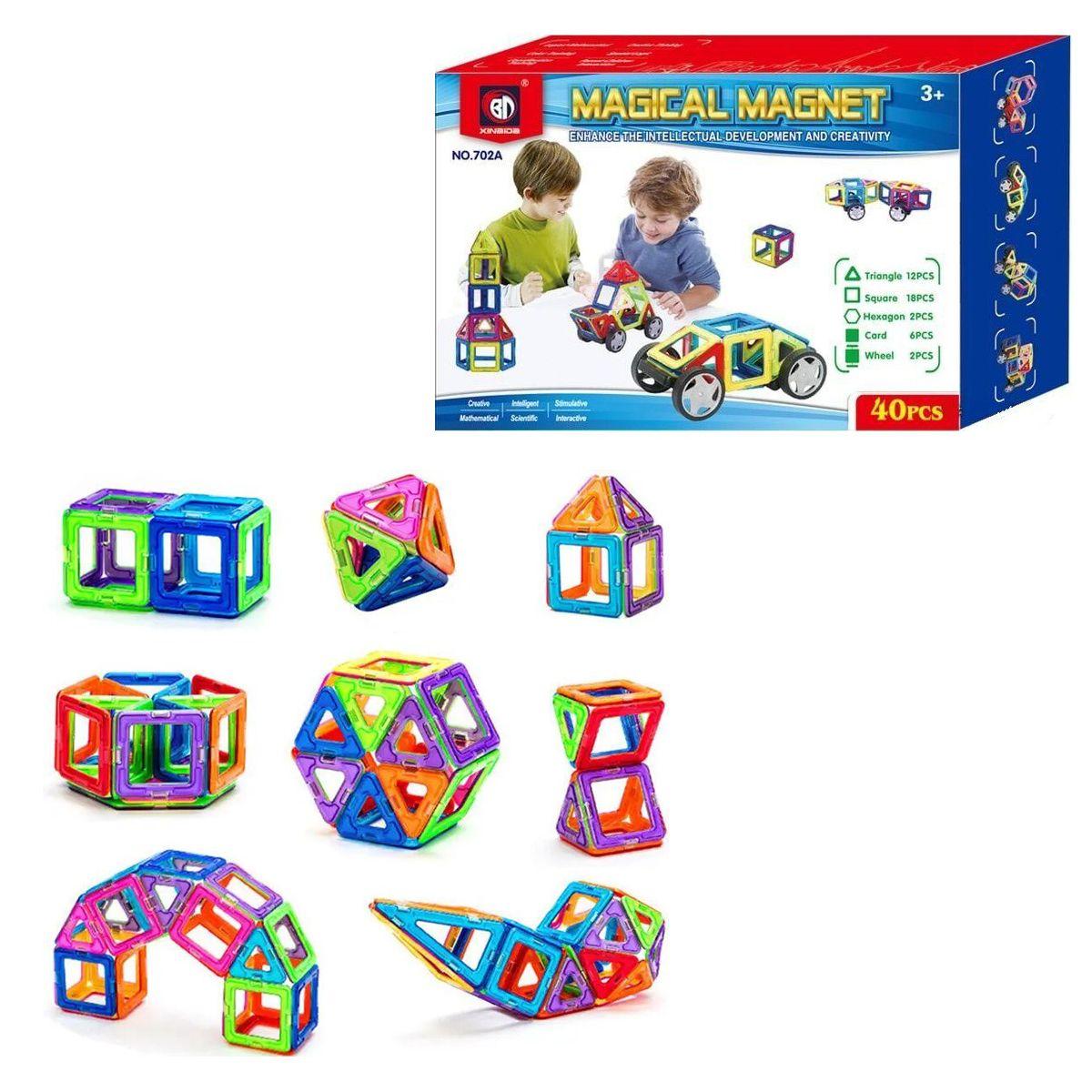 Конструктор магнітний "Magical Magnet" (40 деталей) (арт.702A), фото 1