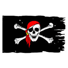 Прапор Веселий Роджер Jolly Roger кольоровий