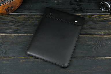 Чохол для MacBook Дизайн №38 з натуральної шкіри колір Чорний